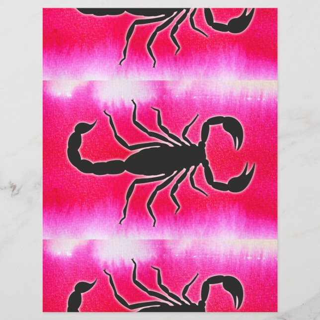 Flyer escorpião rosa (Frente)