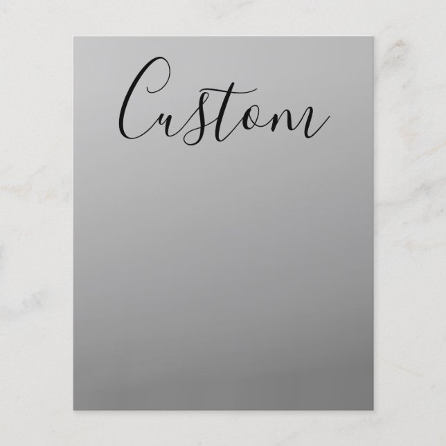 Flyer Escrevendo de Texto Preto Editável de Script Moder (Frente)