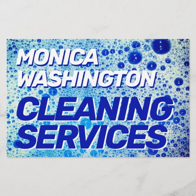 Flyer Esferas de sabão textura de espuma (Frente)