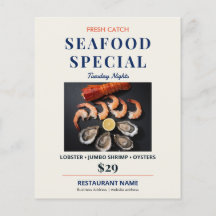 Especial de Restaurante de Frutos do Mar Modernos