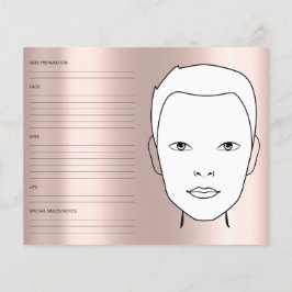 Flyer Esquema facial Sexo Cosmetologista Neutro Maquiage