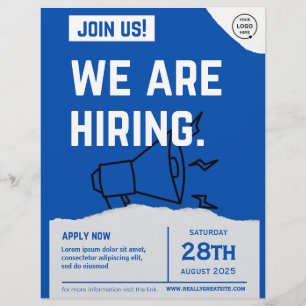 Flyer Estamos contratando para entrar em nossa vaga de t