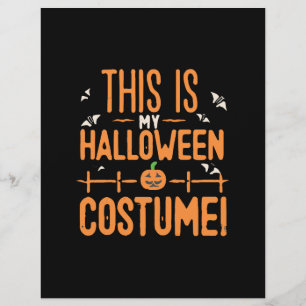 Flyer Este É o Meu Fantasia de Halloween