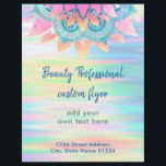 Flyer esteticista profissional de beleza<br><div class="desc">note que este é um produto impresso sem EFEITO HOLÓGICO REAL</div>