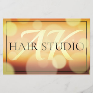 Flyer Estilhaço de bronze estilo Bokeh