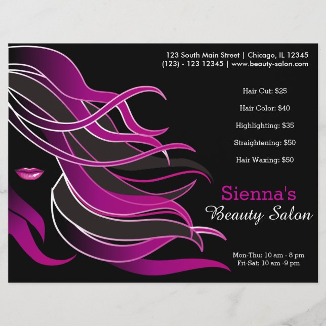 Flyer Estilista de cabelo (Frente)
