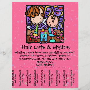 Flyer Estilista de LittleGirlie que trabalha da casa!