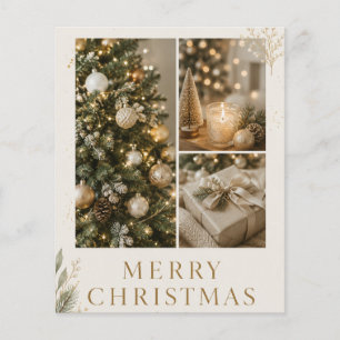 Flyer Estilo de foto de Natal personalizada da família