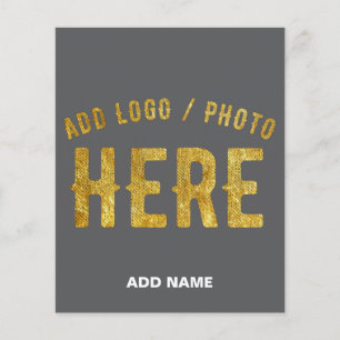 FLYER ESTILOSO MODERNO PERSONALIZÁVEL CINZA VERIFICADO M