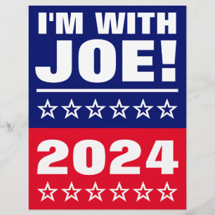 Flyer Estou com o Joe! Eleições Presidenciais American