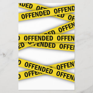 Flyer Estou ofendido que a fita policial não atravesse