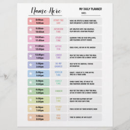 Flyer Estrela de Programação de Gráficos do Planejador D