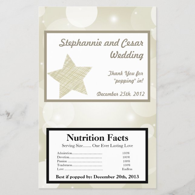 Flyer Estrelas de Natal do Molho de Microondas (Frente)