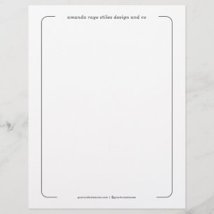 Flyer Estúdio de design interior de marca minimalista