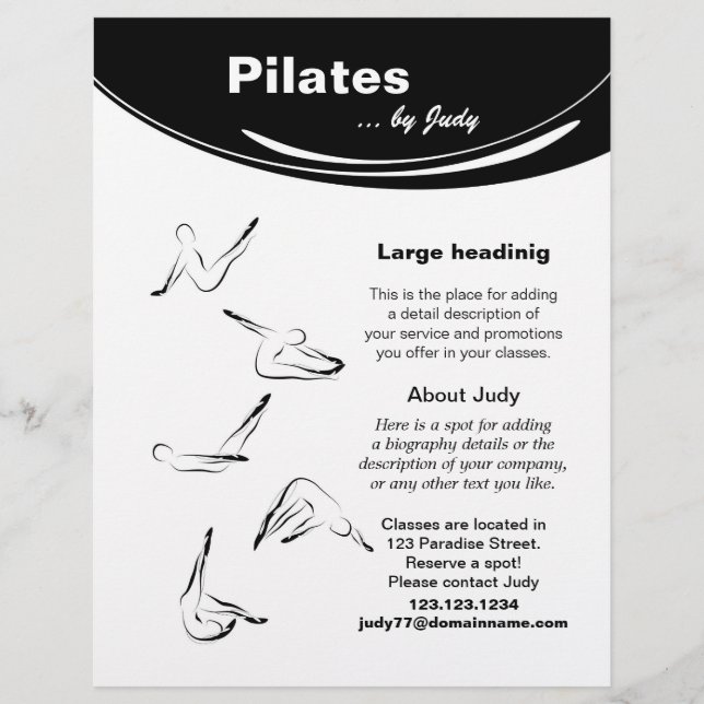 Flyer Estúdio pilates (Frente)
