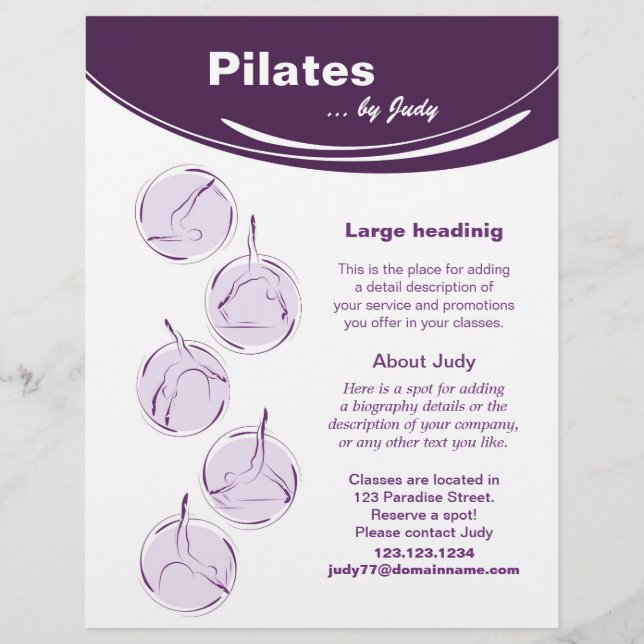 Flyer Estúdio pilates (Frente)
