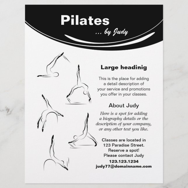Flyer Estúdio pilates (Frente)