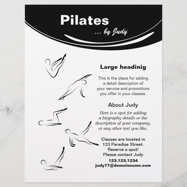 Flyer Estúdio pilates (Frente)