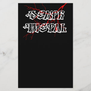 Flyer Etiqueta de metal