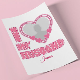 Flyer Eu Amo Meu Marido Personalizado – Adicionar Foto e