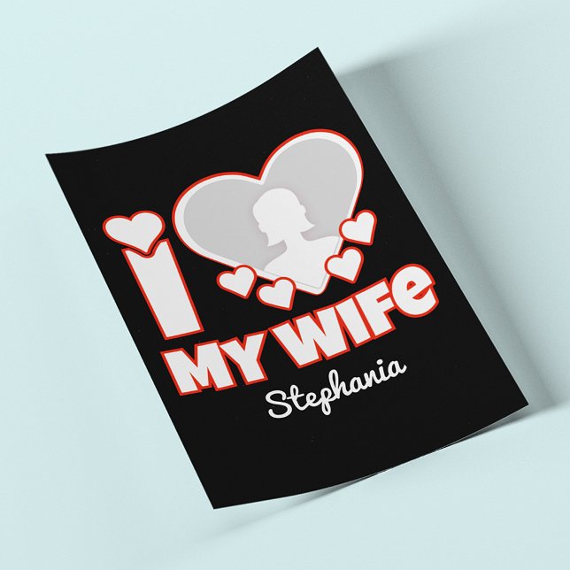 Flyer Eu Amo Minha Esposa Personalizado – Adicionar Nome (Criador carregado)