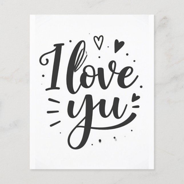 Flyer eu amo você (Frente)
