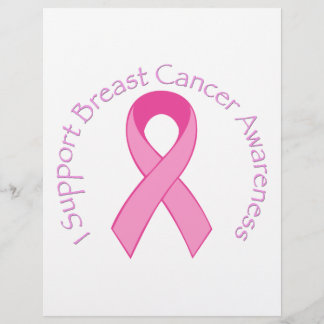 Flyer Eu apoio a conscientização do Cancer da mama