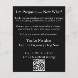 Flyer Eu estou grávida.