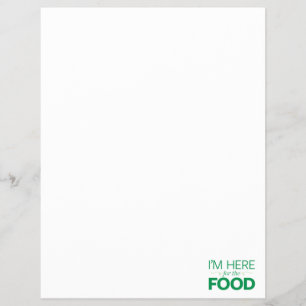 Flyer Eu sou aqui para a comida