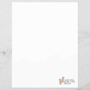 Flyer Eu te amo mais do que Bacon