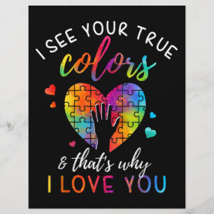 Flyer Eu Vejo Suas Verdadeiras Cores, Autismo Do Mundo Q