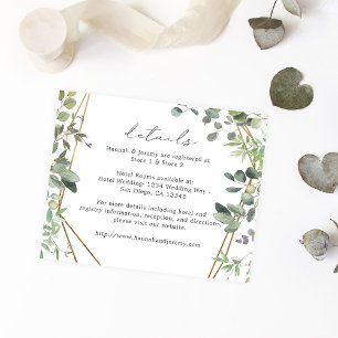 Flyer Eucalipto Russo do Orçamento e Detalhes Dourados