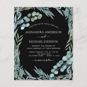 Flyer Eucalyptus Greenery Casamento Botânico