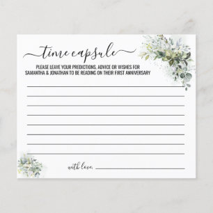 Flyer Eucalyptus Time Capsule Advice para Placa de Casal