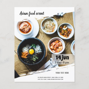 Flyer Evento asiático da comida