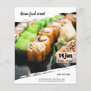 Flyer Evento asiático da comida