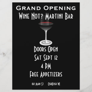 Flyer Evento customizável para a grande inauguração