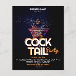 Flyer Evento de Cocktail de Negócios | Partido Moderno N