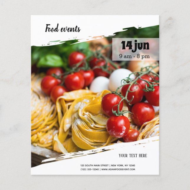 Flyer evento de comida (Frente)