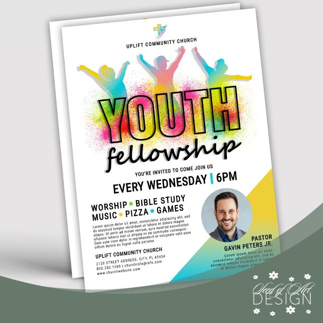 Flyer Evento de Fellowship Joyful & Colorary (Criador carregado)
