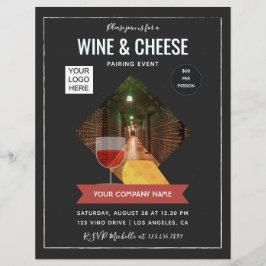 Flyer Evento de harmonização de vinho e queijo adicionar