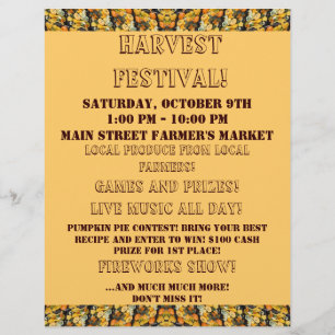 Flyer Evento do outono - todo o texto pode ser mudado