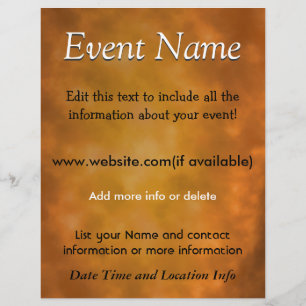 Flyer Evento feito sob encomenda energia queimada