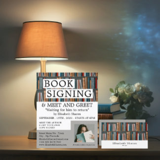 Flyer Exibição de Livro, Anúncios de Assinatura de Livro
