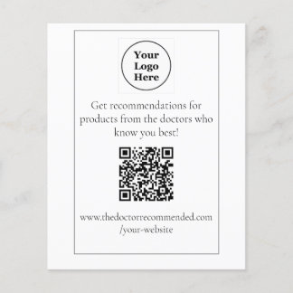 Flyer Exibição de Tabletop de Código QR