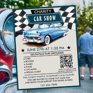 Flyer Exposição de Carros de Caridade