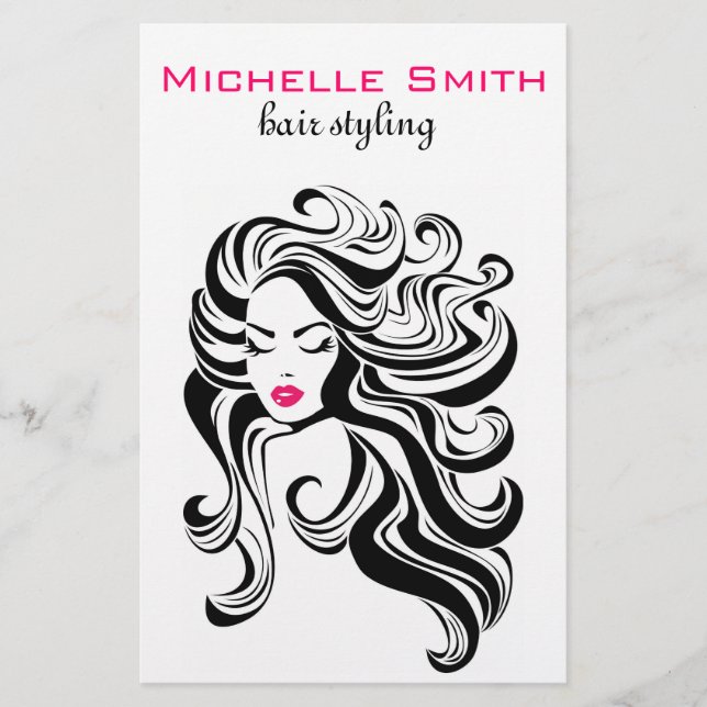 Flyer Extensões de Cabelo de Estilo de Cabelo Branco Bra (Frente)