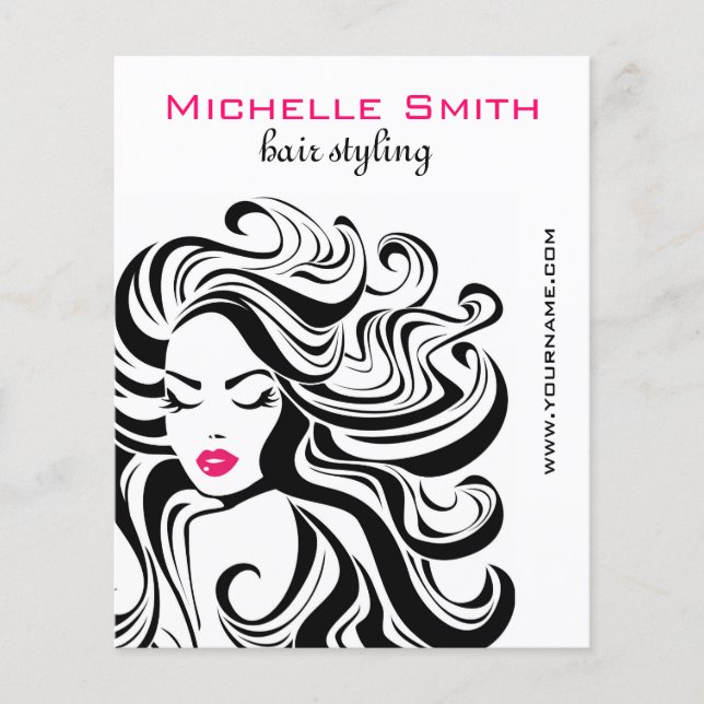 Flyer Extensões de Cabelo de Estilo de Cabelo Branco Bra (Frente)