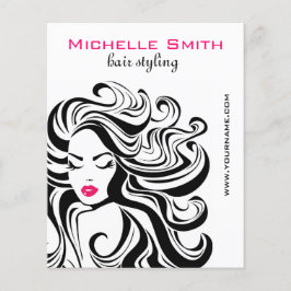 Flyer Extensões de Cabelo de Estilo de Cabelo Branco Bra