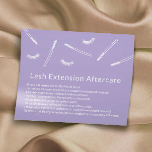 Flyer Extensões Eyelash Lavanda Salão Cócio Após Cui